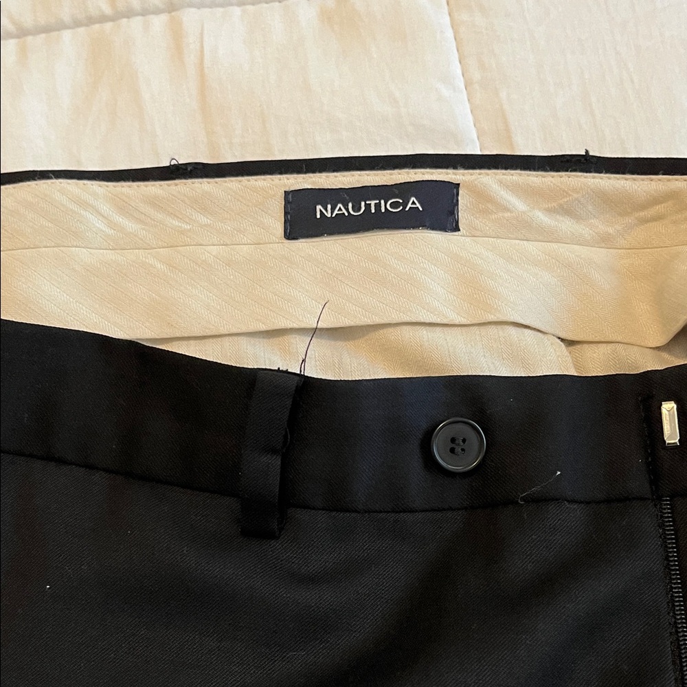 Nautica All Wool Dark Navy Dress Pants